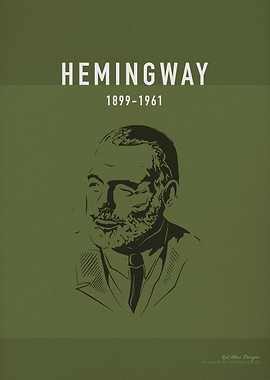 Hemingway Author Art