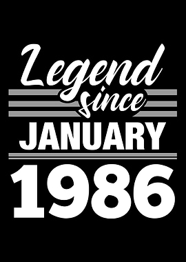 Legend Since January 1986