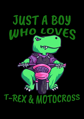 Dino TRex Love Motocross