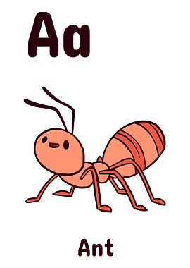 ALPHABET KIDS ABC LETTER A