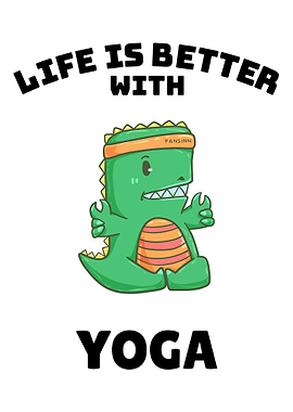 Yoga dinosaur TRex sports