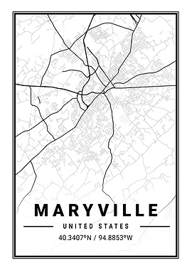 Maryville Light City Map