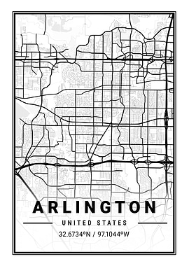 Arlington Light City Map