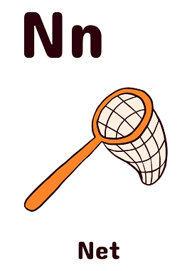 ALPHABET KIDS ABC LETTER N