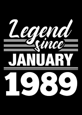 Legend Since January 1989