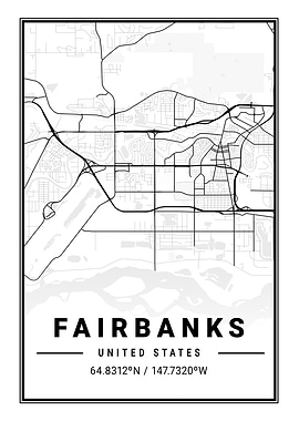 Fairbanks Light City Map