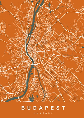 Map Budapest Hungary