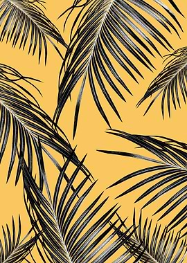 Black Palm Leaves Dream 6