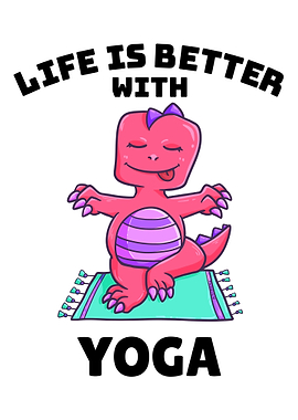 Yoga dinosaur TRex sports