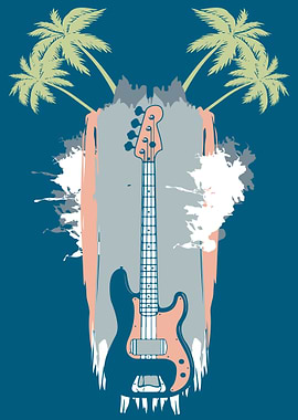 Electric Guitar Beach