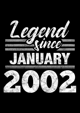Legend Since January 2002
