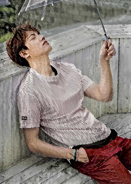 Man with an Umbrella