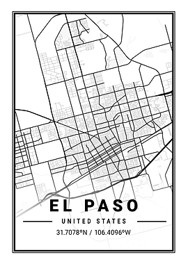 EL Paso Light City Map