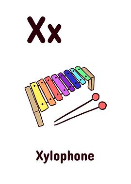 ALPHABET KIDS ABC LETTER X