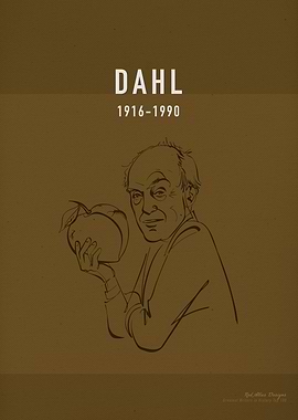 Dahl Author Art