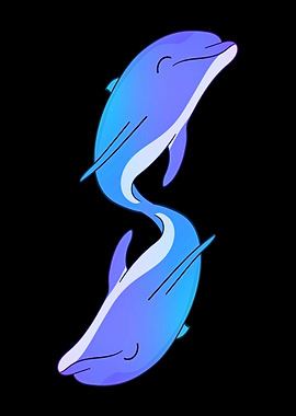 Beautiful dolphin animal