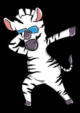 Dabbing Dancing Zoo Zebr