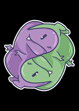 Yin Yang Taijitu Trex liza