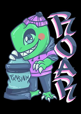 Dino cool spray can hip ho