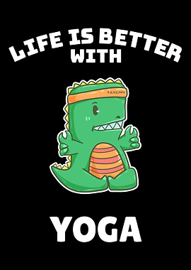 Yoga dinosaur TRex sports