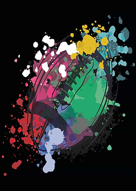 Rugby Water Color Gift