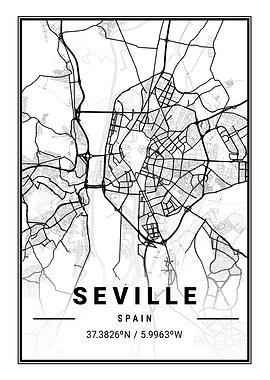 Seville Light City Map