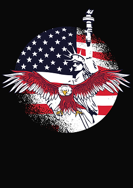 USA Flag Eagle patriot
