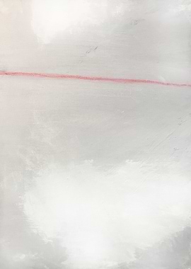 Grey Red Abstract Art