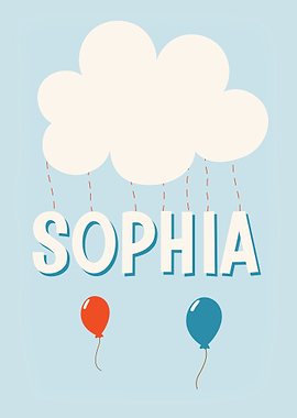 Sophia Baby Name Gift Sign