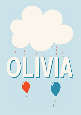 Olivia Baby Name Gift Sign