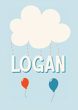 Logan Baby Name Gift Sign