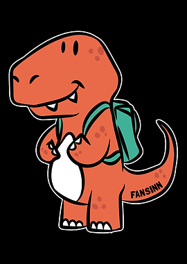 Dino TRex school kid back