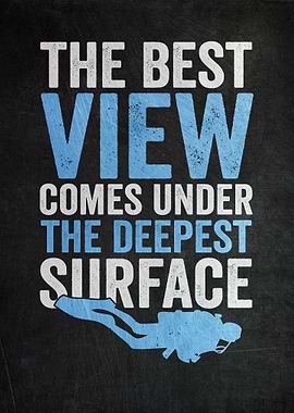 Scuba Diving Text Art