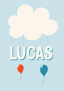 Lucas Baby Name Gift Sign