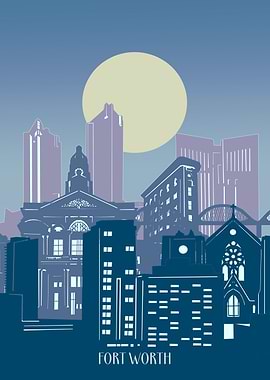 fort worth city minimal 2