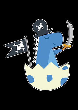 Pirate Dinosaur TRex egg