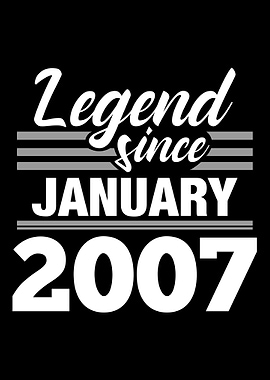 Legend Since January 2007