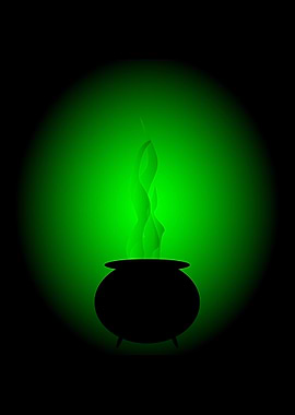 Witches Green Cauldron