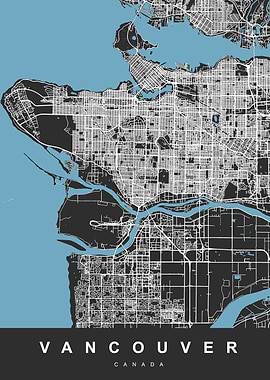 Map Vancouver Canada