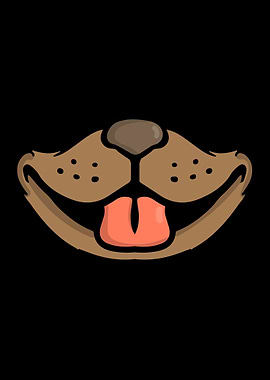 Dog Face art lovers cute