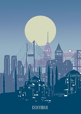 istanbul city minimal 2