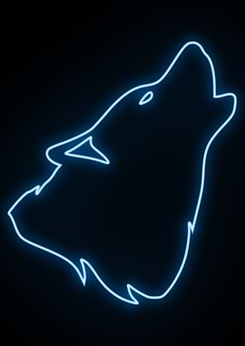 Howling Wolf Neon Sign