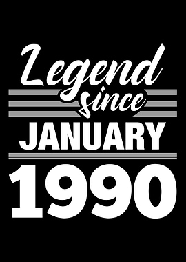 Legend Since January 1990
