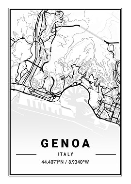 Genoa Light City Map