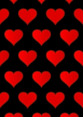 Red Love Heart Repeating