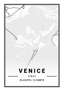 Venice Light City Map