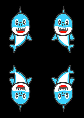 Funny Cool Shark for