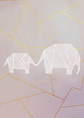 baby elephant lines