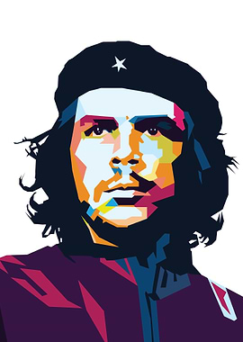 Che Guevara on PopArt WPAP