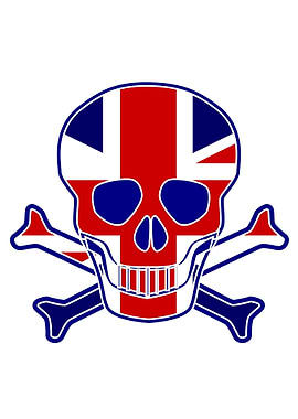British Flag Skull